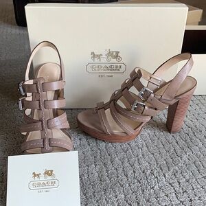 Coach platform sandal